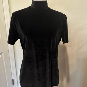 Short sleeve velvet